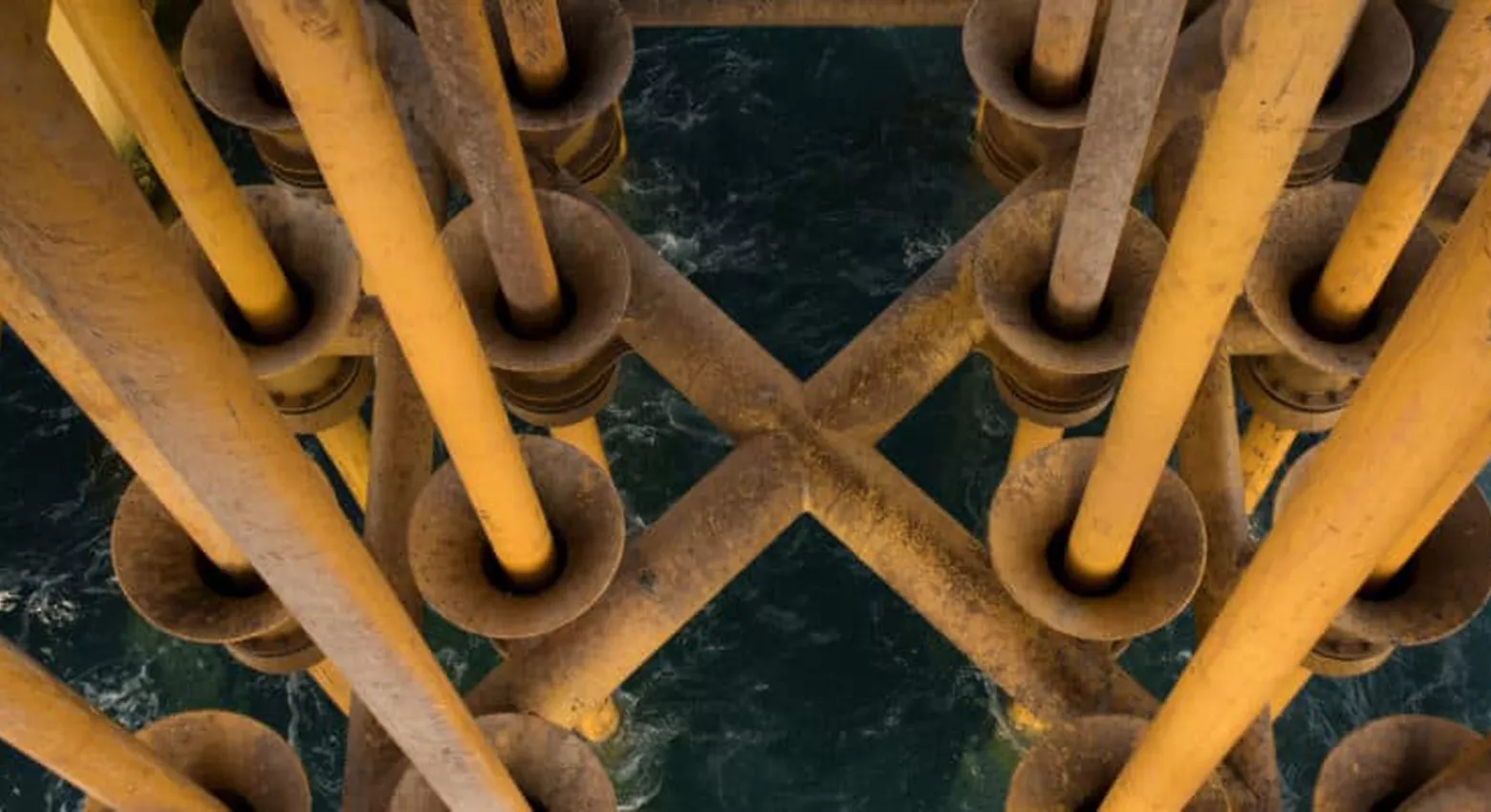 Wave breakers in the ocean 
