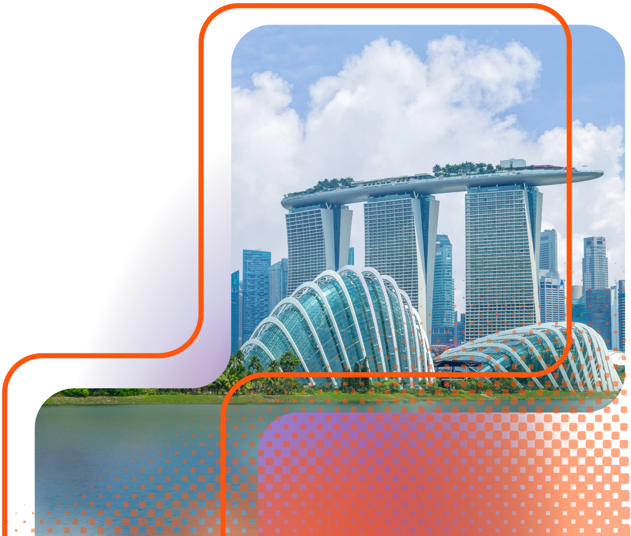 City skyline view of Singapore