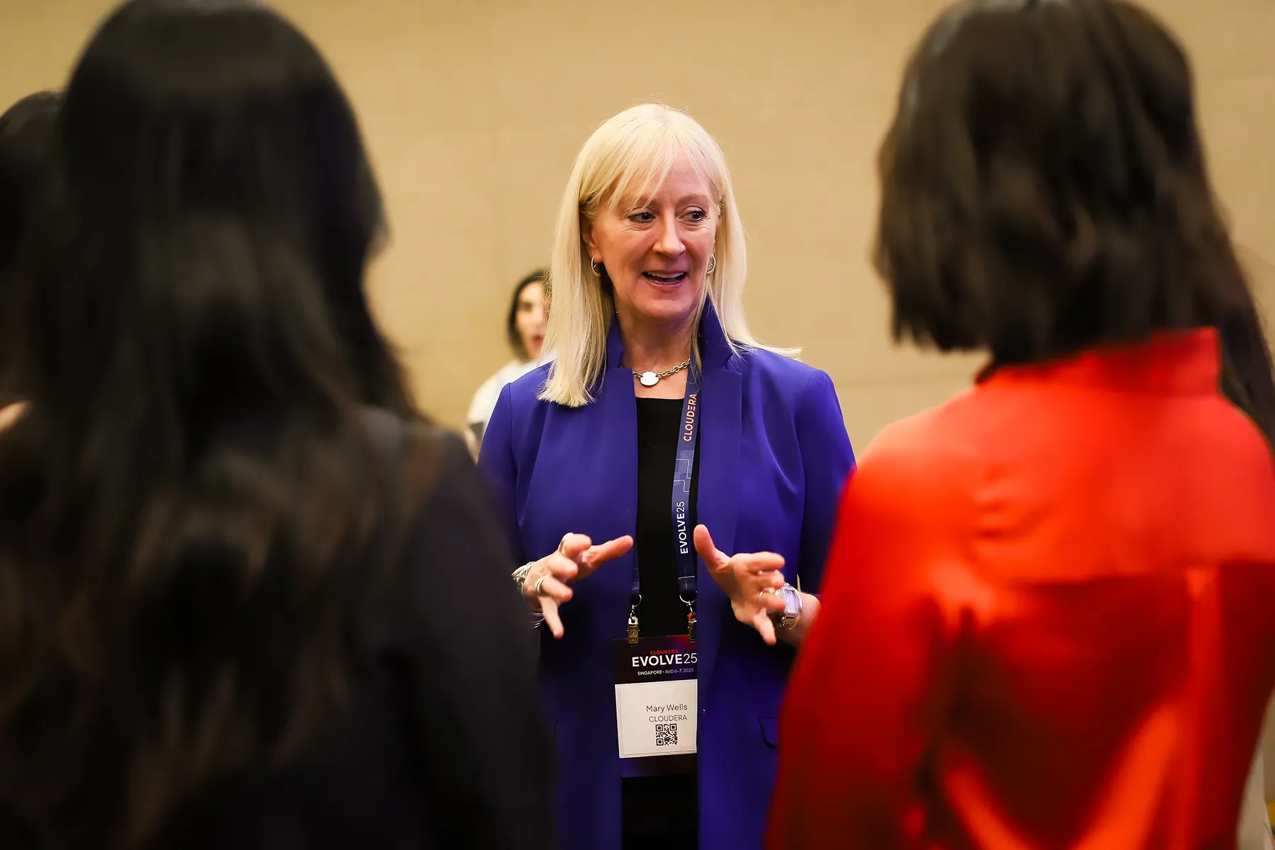 Mary Wells speaking at Women Leaders in Technology at Evolve