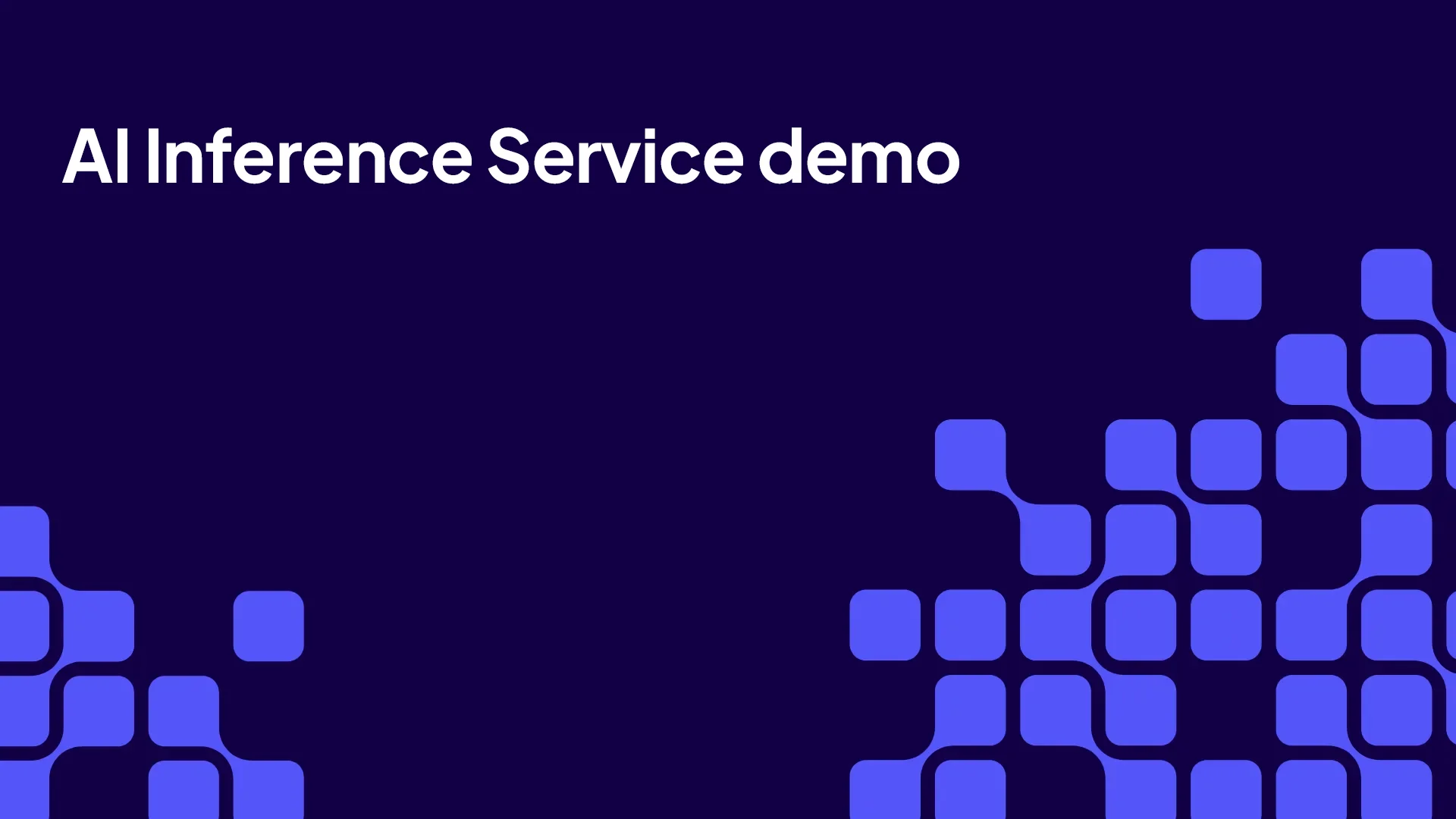 AI Inference Service demo video thumbnail